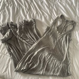 James Perse Racerback Grey Ombre Maxi Dress